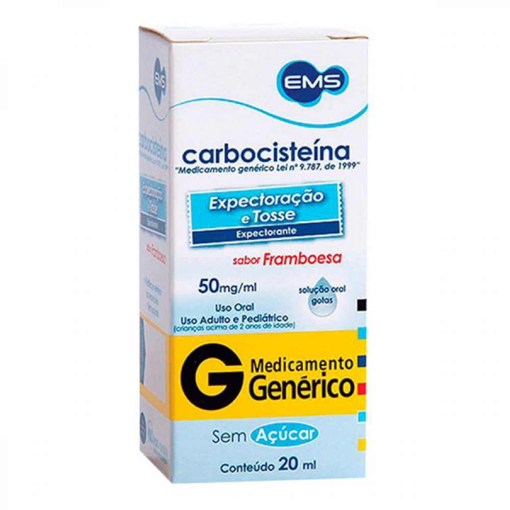 Carbocisteína Ems 50mg Gotas 20ml Farmagora