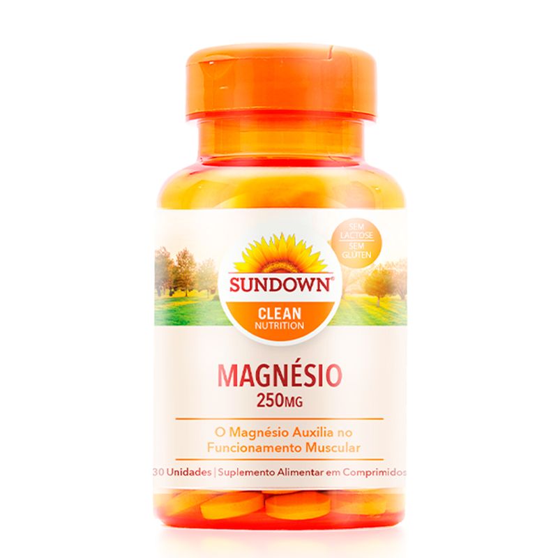 Magnésio-Sundown-Naturals-250mg-Com-30-Comprimidos - Farmagora