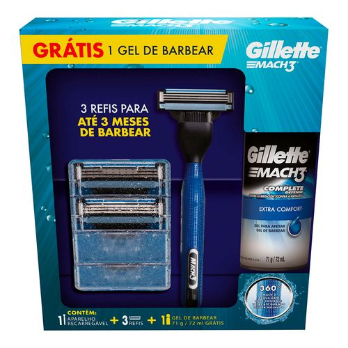 Kit-Gillette-Mach3-Acqua-Grip---3-Laminas---Gel-De-Barbear-72ml