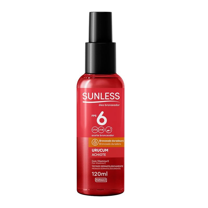 Bronzeador-Sunless-120ml-Fps6-Oleo-Spray-Urucum