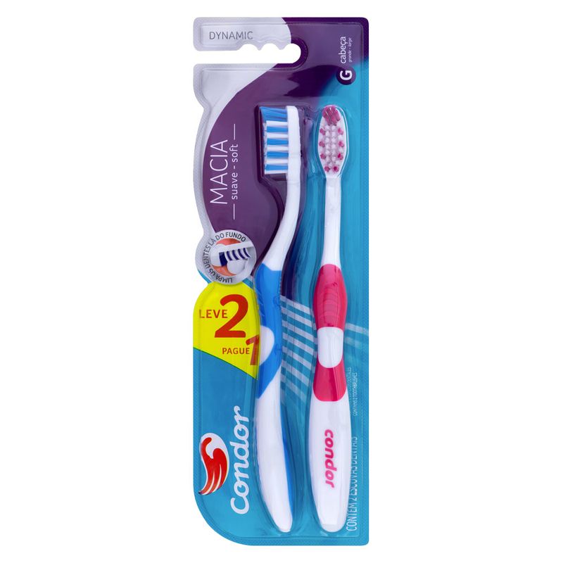 Escova-Dental-Condor-Leve-2-Pague-1-Dynamic-Macia-Especial Escova-Dental-Condor-Leve-2-Pague-1-Dynamic-Macia-Especial