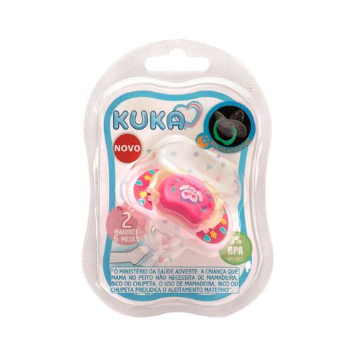 Chupeta Kuka Soft Comfort Azul Redonda de Silicone N°2