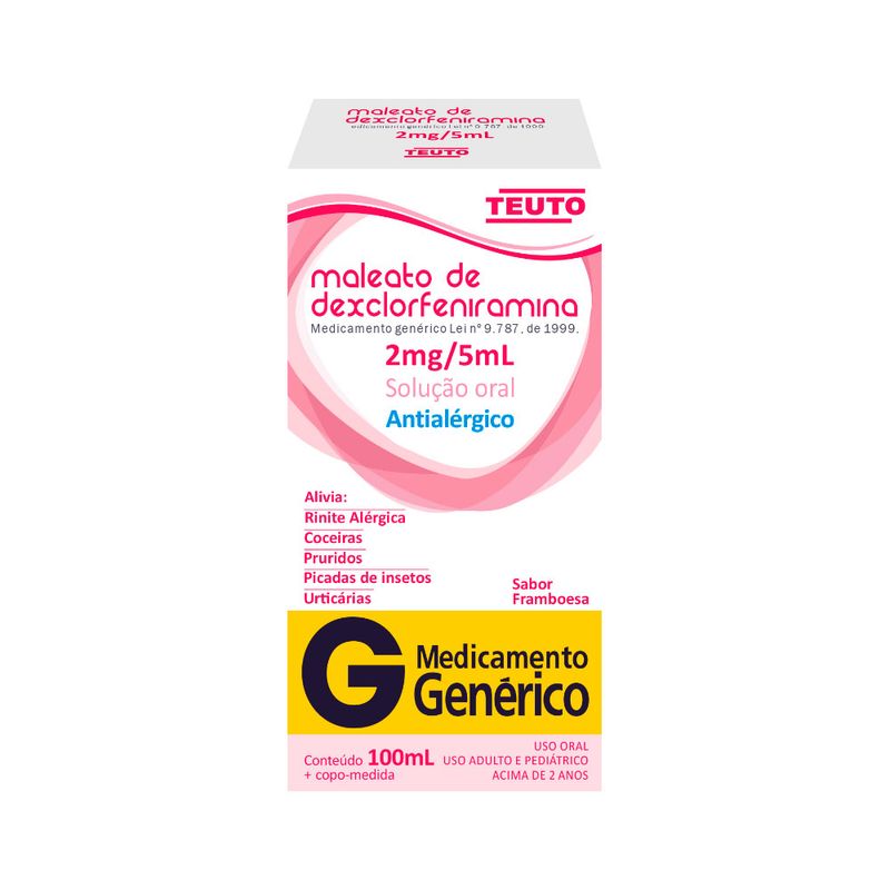 Dexclorfeniramina-Teuto-Solucao-Oral-100ml-2mg-5ml-Generico