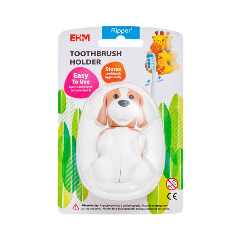 Suporte-Para-Escova-Dental-Flipper-Com-1-Bichinho-Divertido Suporte-Para-Escova-Dental-Flipper-Com-1-Bichinho-Divertido