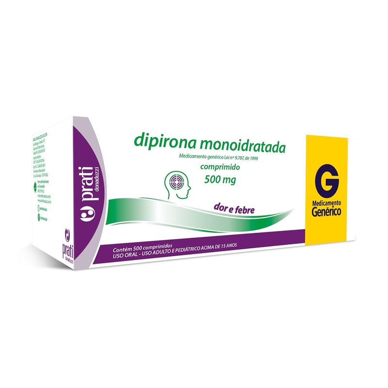 Dipirona-Prati-500mg-Com-10-Comprimidos-Gen Dipirona-Prati-500mg-Com-10-Comprimidos-Gen