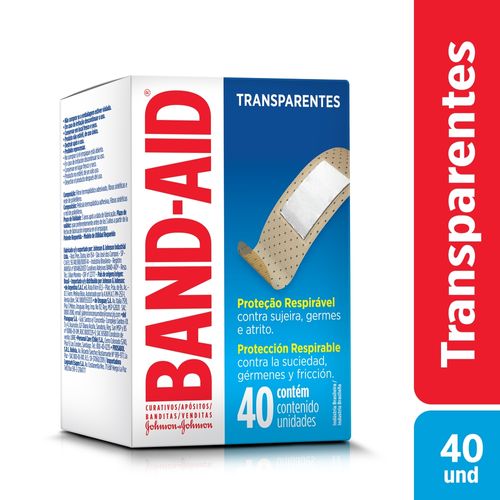 Band-aid-Transparente-Com-40-Unidades