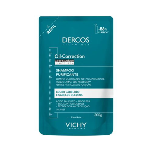 Vichy-Dercos-Shampoo-Oil-correction-Refil-200g-Purificante