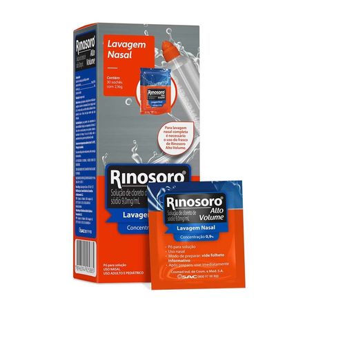 Rinosoro-Alto-Volume-Cloreto-De-Sodio-90mg-ml-Descongestionante-Nasal--30-Saches