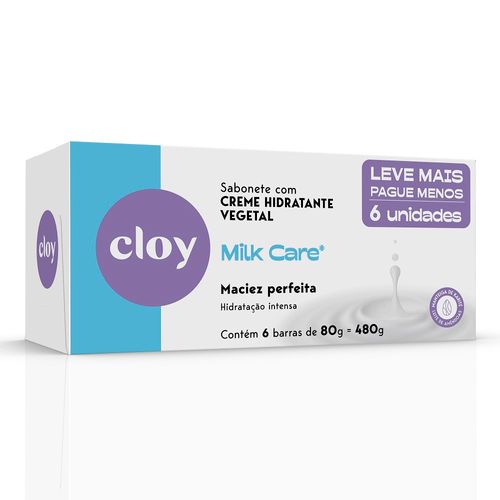 Sabonete-Cloy-Barra-Com-6x80gr-Leve---Pague---Milk-Care