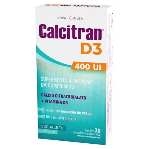 Calcitran-D3-Com-30-Comprimidos-400ui