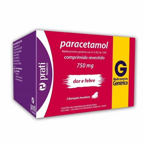 Paracetamol-Prati-Com-10-Comprimidos-Revestidos-750mg-Generico