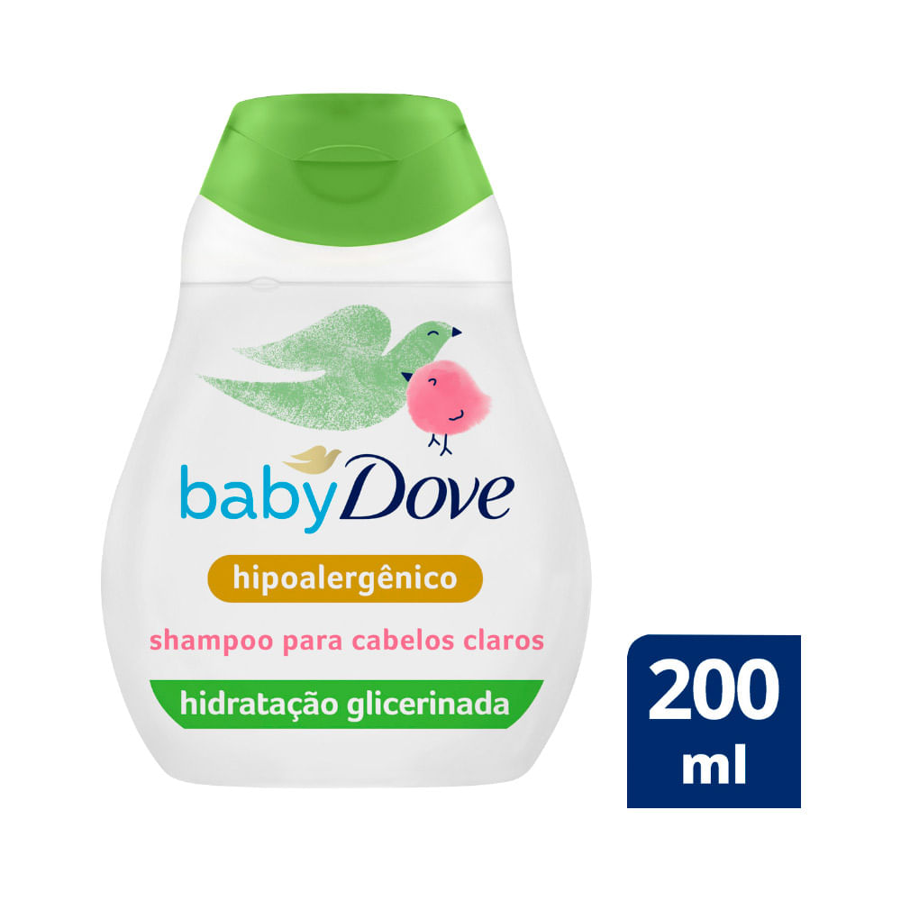 Shampoo Baby Dove Cabelos Claros 200ml farmagora