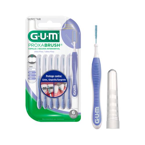 Escova-Interdental-Gum-Com-6-0.6mm-Ultra-Fino