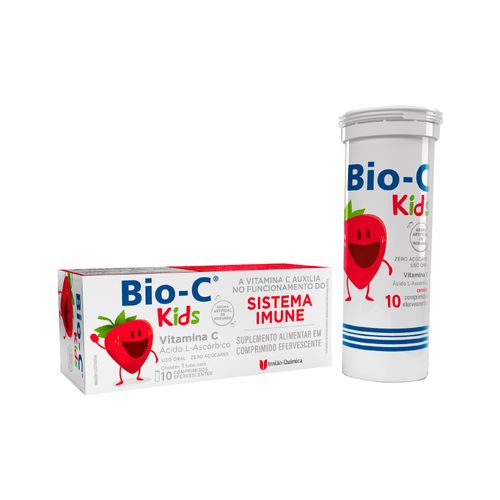 Bio-C-Sistema-Imune-Kids-Com-10-Comprimidos-Efervescente-Morango