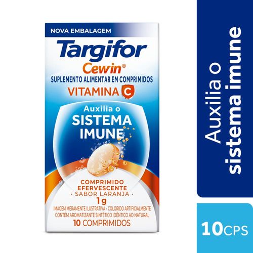 Targifor-Cewin-1g-Com-10-Comprimidos-Efervescentes-Sabor-Laranja