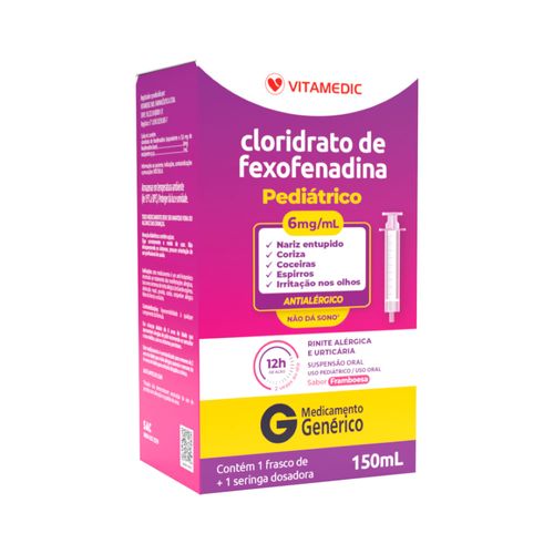 Fexofenadina-Vitamedic-150ml-Suspensao-Oral---Seringa-6mg-ml-Generico