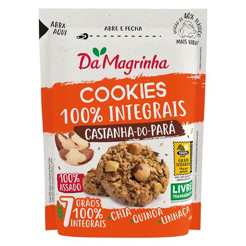 Cookies-Magrinha-100--Integral-150gr-Castanha-Do-Para