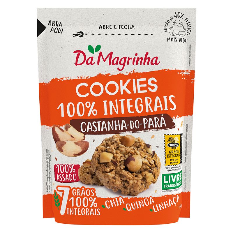 Cookies-Magrinha-100--Integral-150gr-Castanha-Do-Para