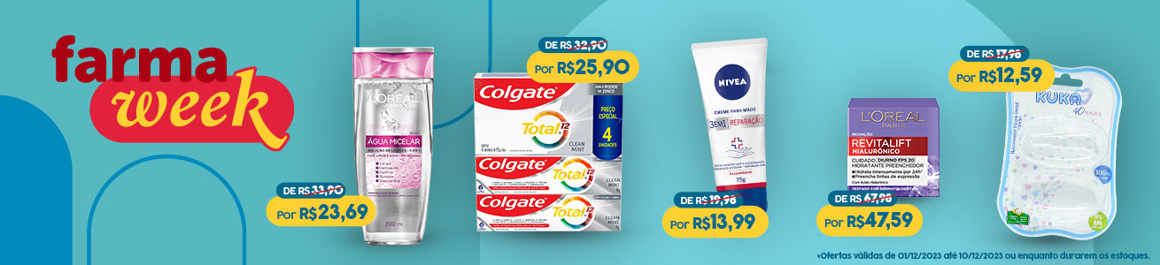FarmaWeek Produtos - 01/12 a 10/12