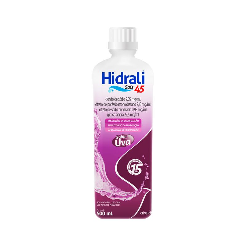 Hidrali Sais 45 Solucao Oral Uva 500ml Farmagora hidrali-sais-45-solucao-oral-uva-500ml-farmagora