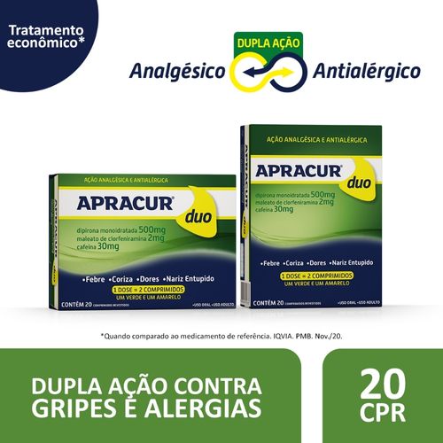 Analgesico-e-Antialergico-Apracur-Duo-com-20-Comprimidos-Revestidos