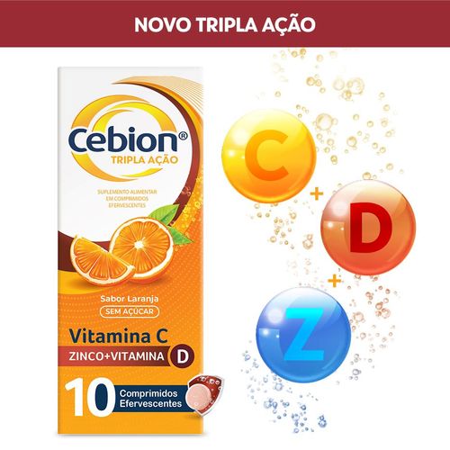 Cebion-Tripla-Acao-Vitamina-C-Imunidade-Com-10-Comprimidos-Efervescente--Sabor-Laranja
