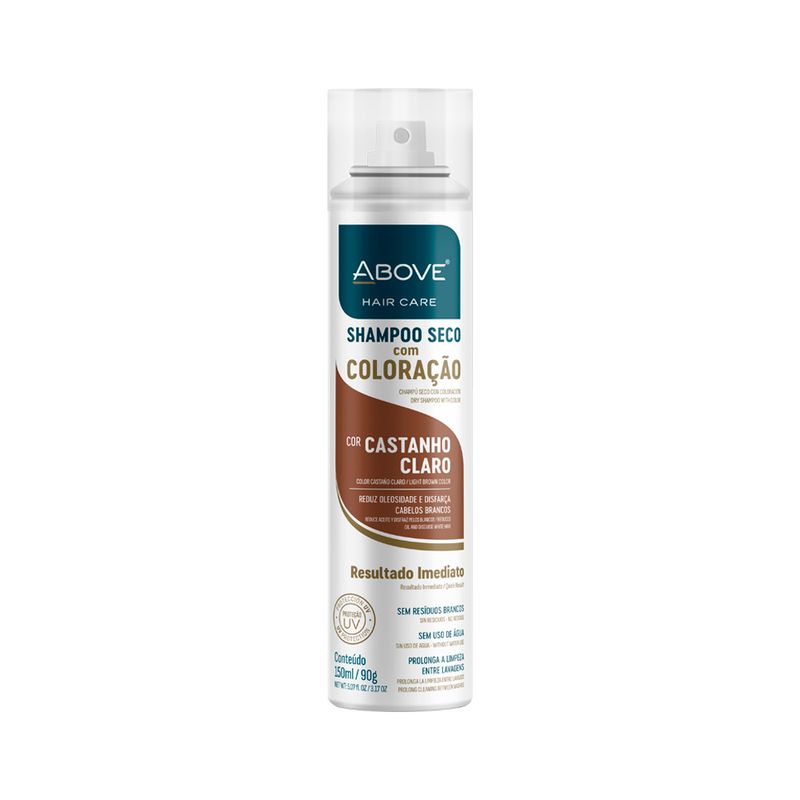 Shampoo-Seco-com-Coloracao-Cor-Castanho-Claro-Above-Hair-Care-150ml