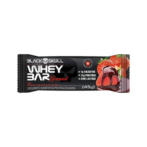 Suplemento-Alimentar-de-Proteinas-em-Barra-12g-Morango-com-Chocolate-ao-Leite-Black-Skull-Whey-Bar-Gourmet-45g