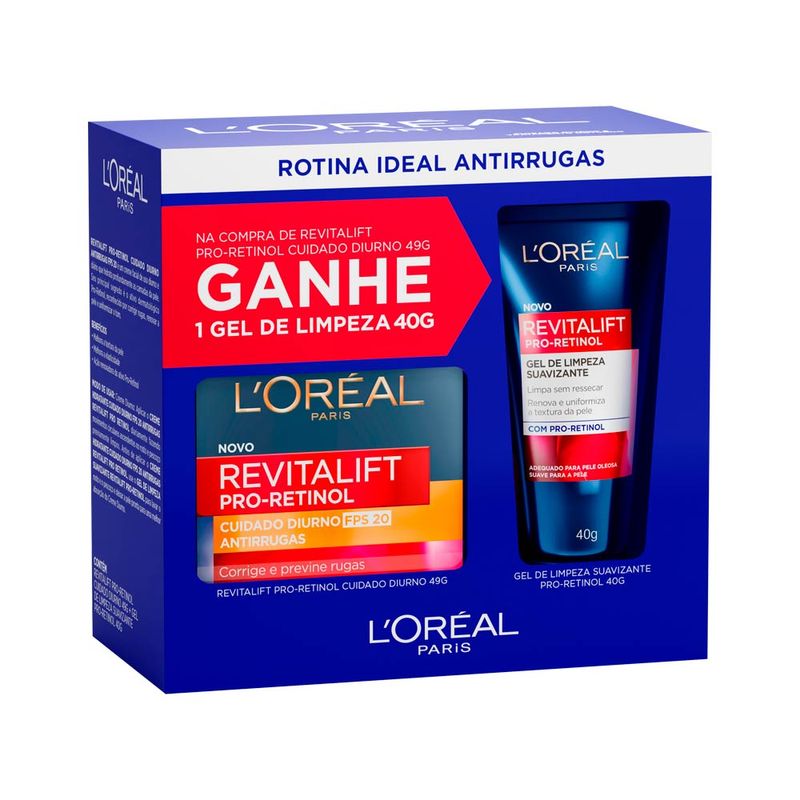 Revitalift-Pro-Retinol-Cuidado-Diurno-Antirrugas-Loreal-49g-Ganhe-Gel-de-Limpeza-40g