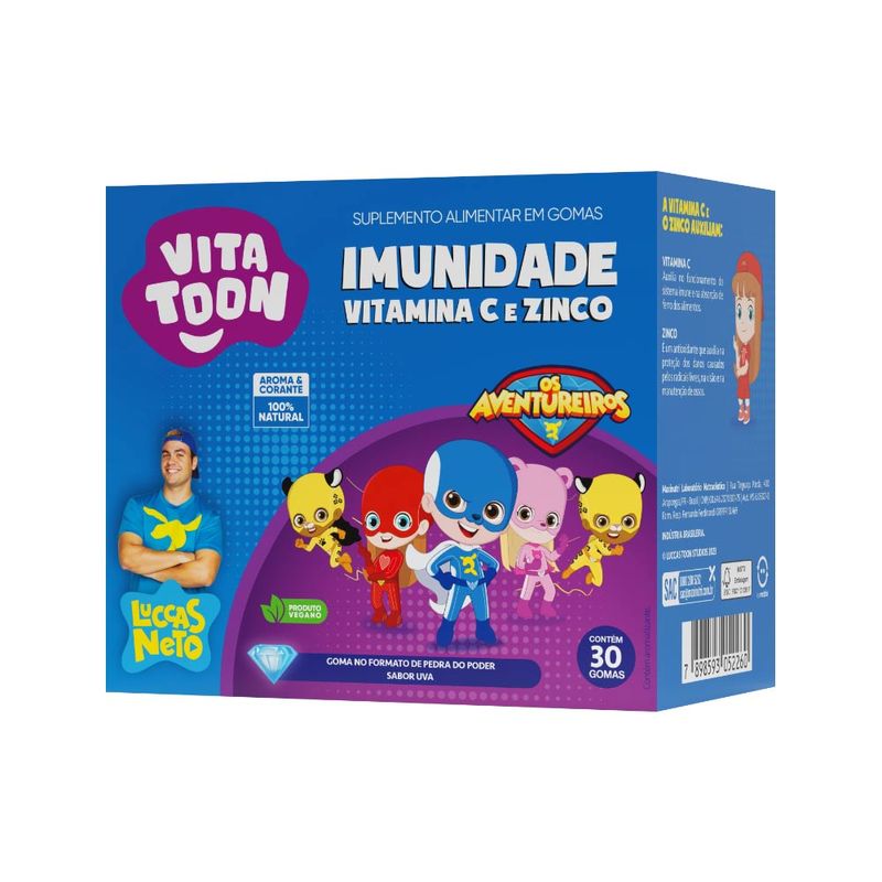 Vitatoon-Imunidade---Vitamina-C---Zinco-Com-30-Gomas-Uva