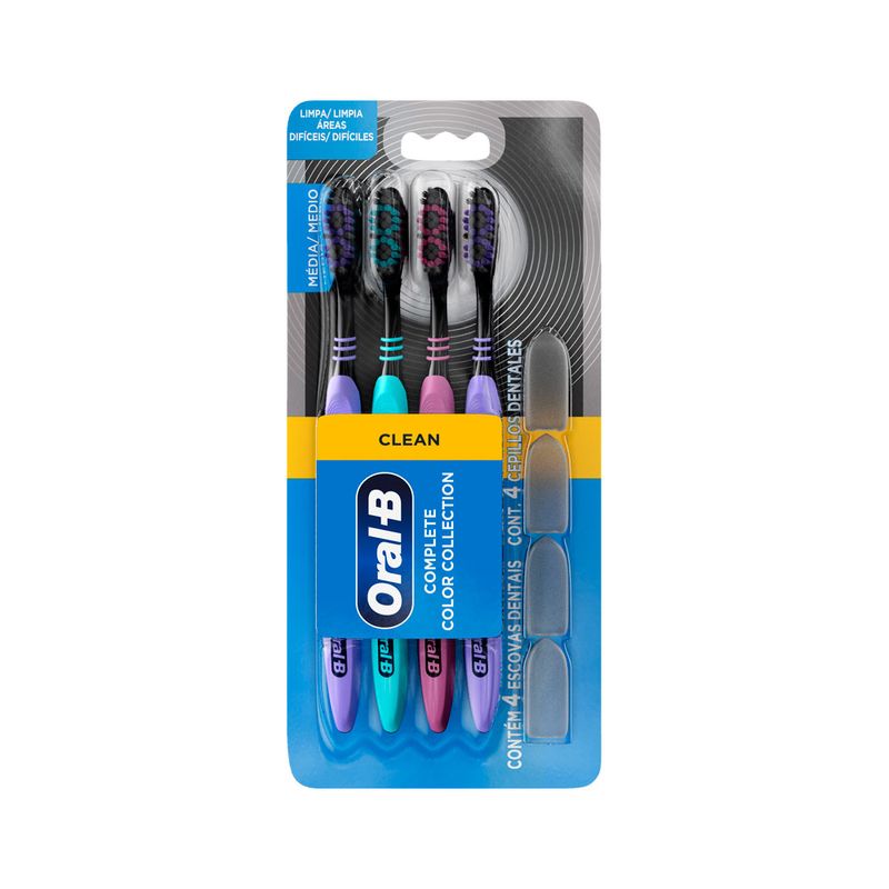 Escova-Dental-Oral-B-Com-4-Clean Escova-Dental-Oral-B-Com-4-Clean