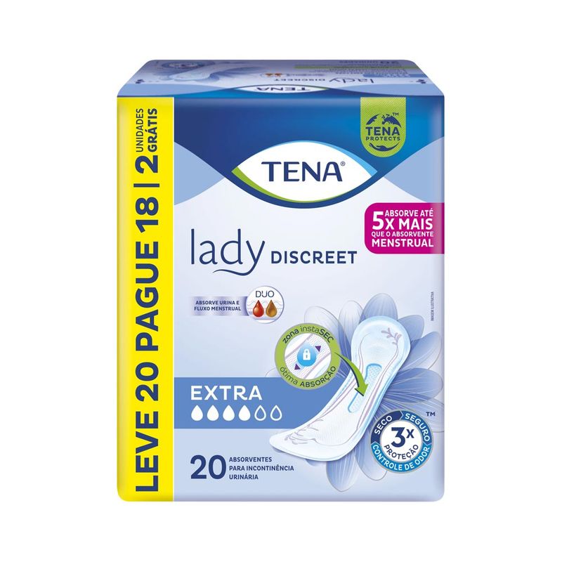 Absorvente-Tena-Lady-Discreet-Leve20pague18-Extra-Especial