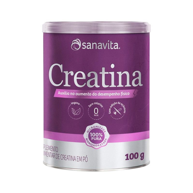 Suplemento-Em-Po-Sanavita-Creatina-100--Pura-Monohidratada-100g