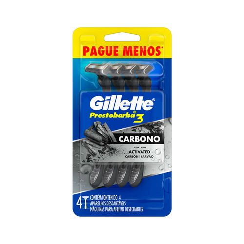 Aparelho-De-Barbear-Descartavel-Gillette-Prestobarba3-Carbono-Com-4-Unidades-Pague-Menos-Especial