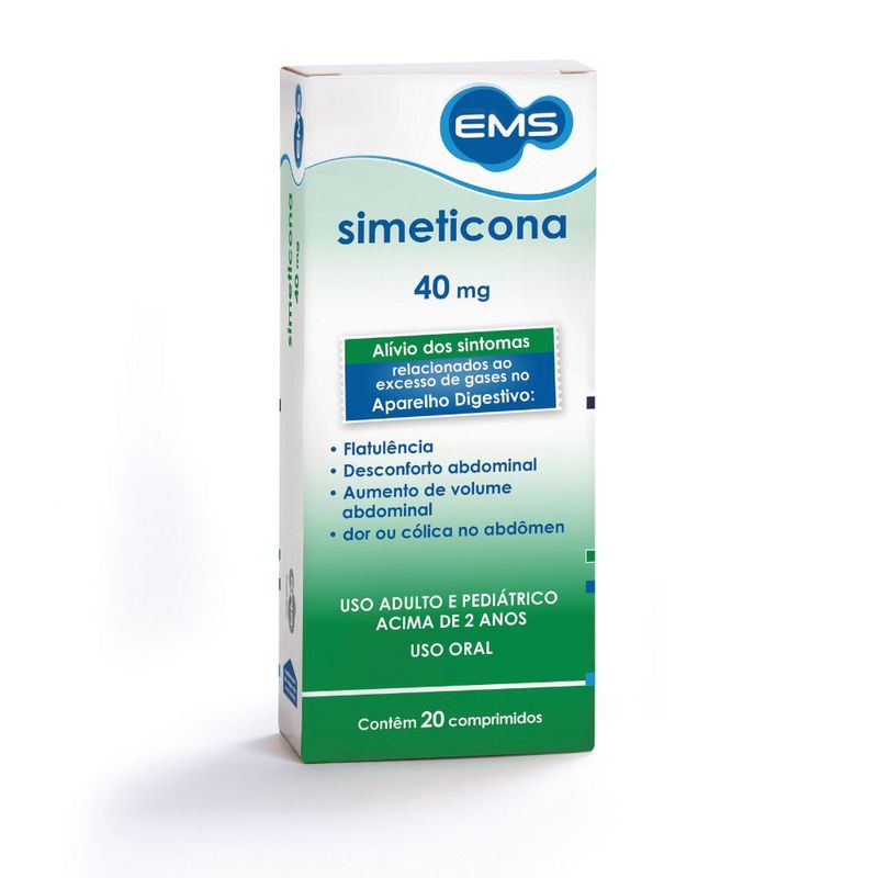 Simeticona-Ems-40mg-Com-20-Comprimidos