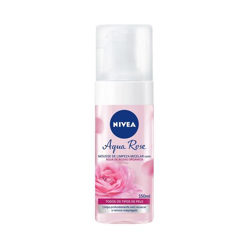 Mousse-Para-Limpeza-Nivea-Aqua-Rose-150ml-Todos-Os-Tipos-De-Pele