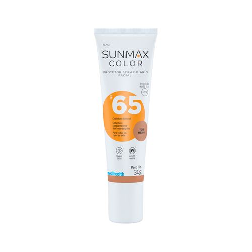 Protetor-Solar-Diario-Facial-Fps65-Sunmax-Color-Tom-Medio-30g