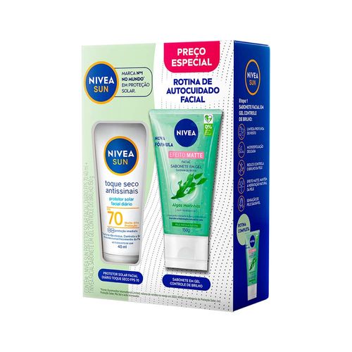 749130-Kit-Protetor-Solar-Nivea-Toque-Seco-Antissinais-Fps70-40ml---Sabonete-Em--Gel-150g-Especial