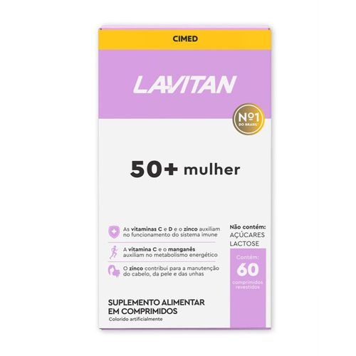 Multivitaminico-Lavitan-50--Mulher-60-Capsulas-1-Frente