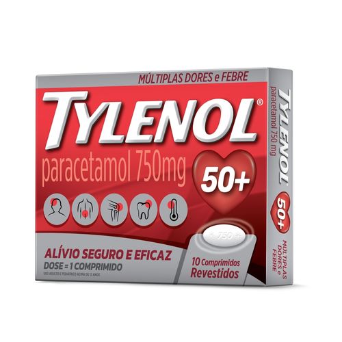 Tylenol-750mg-Com-10-Comprimidos-Revestidos---Principal