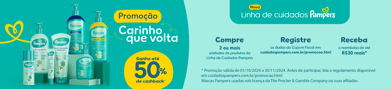 Ação Pampers Linha Banho 23/10 até 30/11