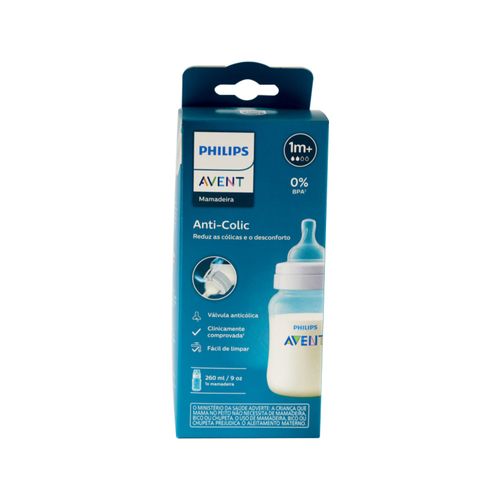 1-748303-8720689011884-Mamadeira-Avent-Anti-colic-260ml-Transparente-1m