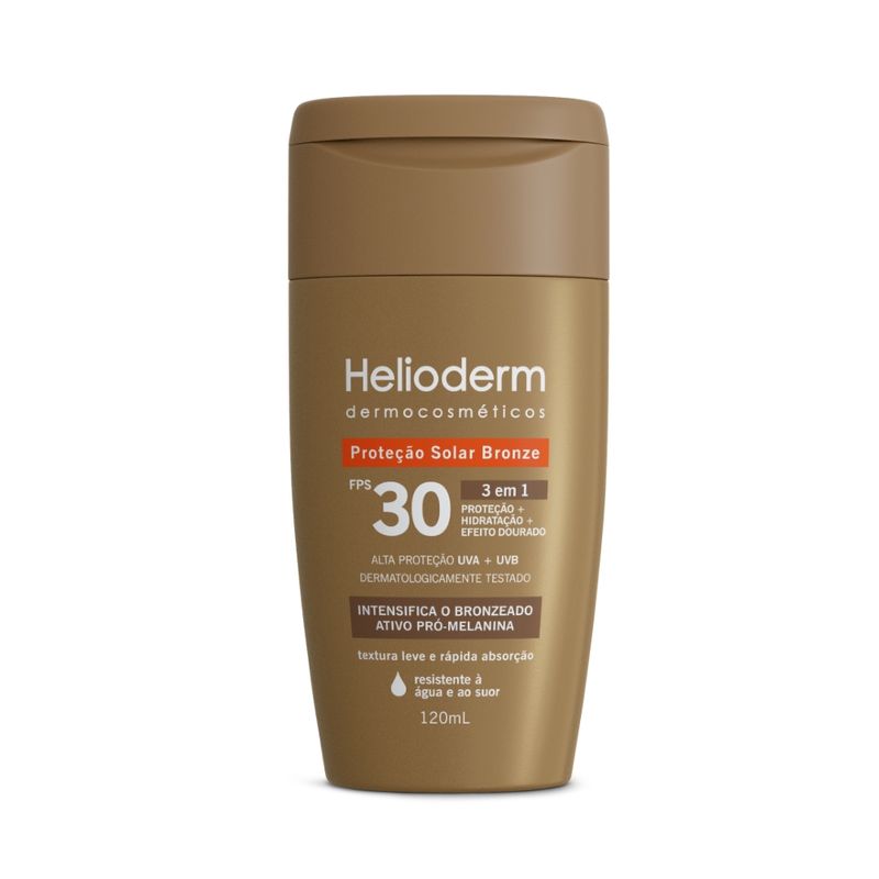 Protetor-Solar-Helioderm-Dermocosmeticos-120ml-Fps30-3em1-Bronze