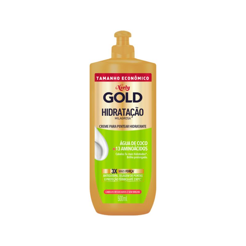 Creme-Para-Pentear-Hidratante-Niely-Gold-Hidratacao-500ml