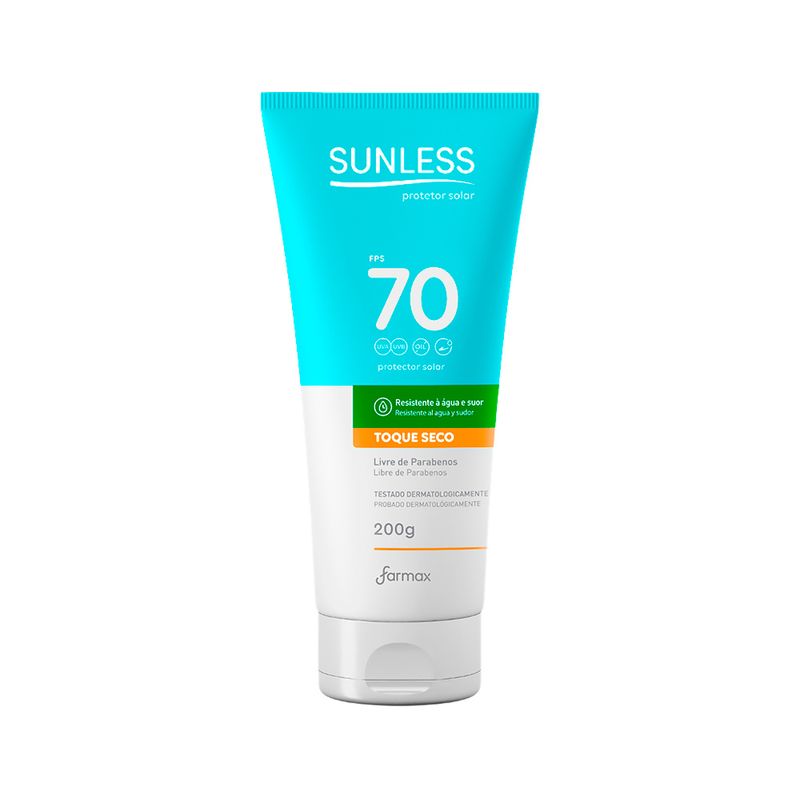 Protetor-Solar-Sunless-Fps70-Toque-Seco-200gr