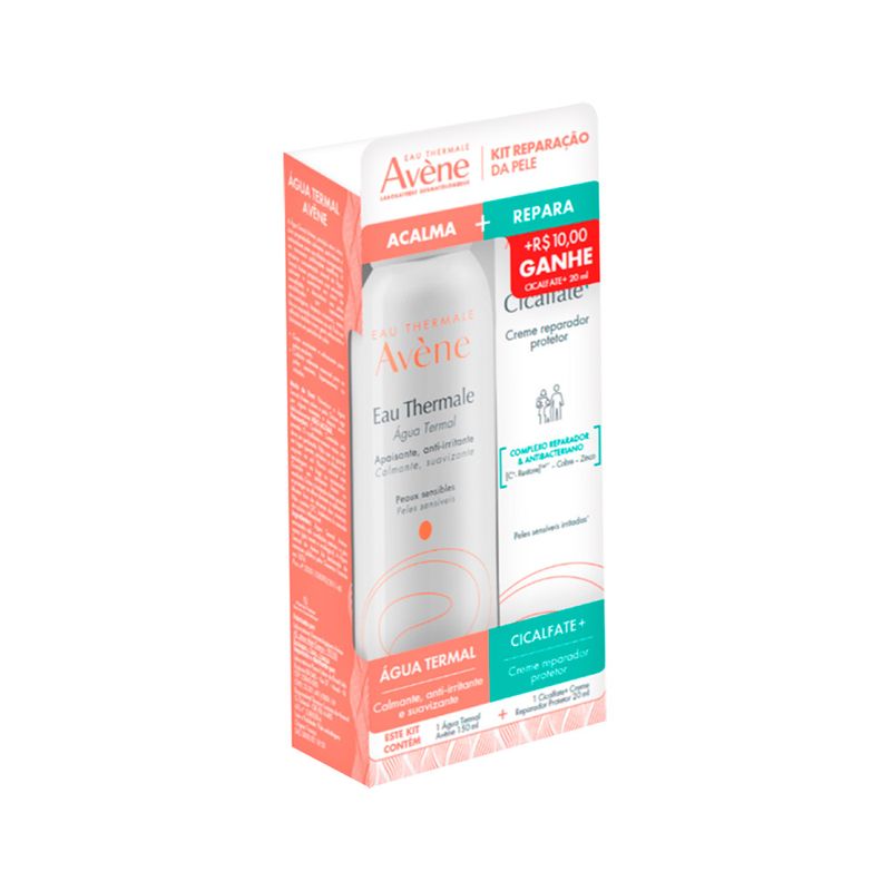 Kit-Reparacao-Avene-Agua-Termal-150ml---Creme-Cicalfate--20ml--Promocional