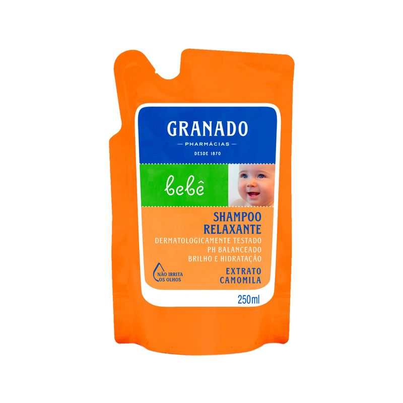 Shampoo-Granado-Bebe-250ml-Extrato-Camomila-Refil