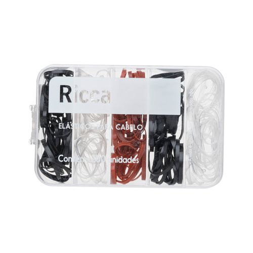 Elastico-Para-Cabelo-Ricca-Invisiveis-200-Unidades-Com-Case
