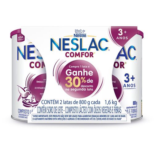 736015-7891000252444-Composto-Lacteo-Neslac-Comfor-2-Latas-de-800g-Cada