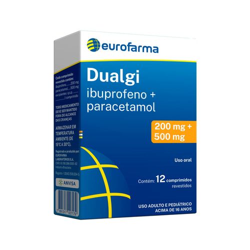 Dualgi-Ibuprofeno-200mg---Paracetamol-500mg-Com-12-Comprimidos--Revestidos-Eurofarma